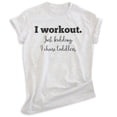 thumbnail image 1 of I Workout Just Kidding I Chase Toddlers Shirt, Unisex Women's Shirt, Mom Shirt, New Mom Shirt, Mommy Shirt, Heather Ash, X-Large, 1 of 6