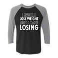 thumbnail image 1 of I Would Lose Weight Unisex 3/4 Sleeve Baseball Raglan Tee, 1 of 3