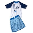 thumbnail image 1 of I.Xtreme Baby Toddler Boy Goggles Rashguard & Swim Trunks, 2pc Set, 1 of 2