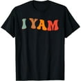 thumbnail image 1 of I YAM He's My Sweet Potato Thanksgiving Couple's Matching Mens T-Shirt, 1 of 7