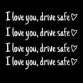 thumbnail image 1 of I You Drive Safe English Heart-shaped Rearview Mirror Sticker, Cute Car Stickers for Womens, Car Decals for Women, Rear View Mirror Sticker, Valentines Day Gifts for Her, Him, 1 of 4