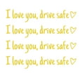 thumbnail image 1 of I You Drive Safe English Heart-shaped Rearview Mirror Sticker, Cute Car Stickers for Womens, Car Decals for Women, Rear View Mirror Sticker, Valentines Day Gifts for Her, Him, 1 of 4