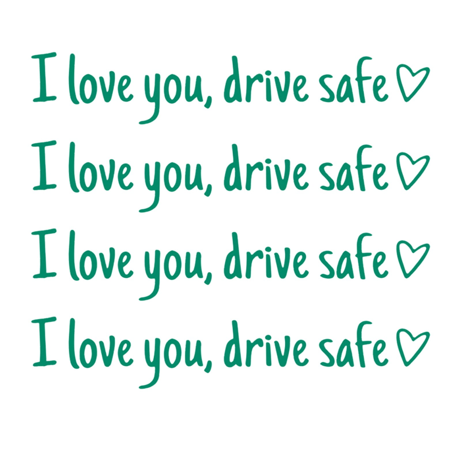 8 Stück I Love You Drive Safe Aufkleber, AutoAufkleber Spiegel Außen