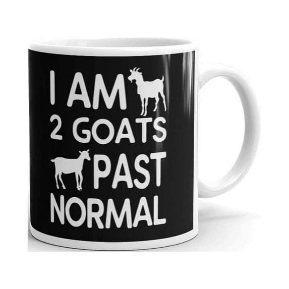 I am 2 Goats Past Normal Goat Pet Coffee Tea Ceramic Mug Office Work Cup Gift 11 oz