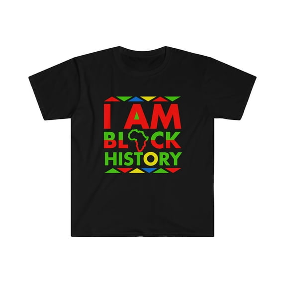 I am Black History Month T-shirt S-3XL Black Pride Black and Proud