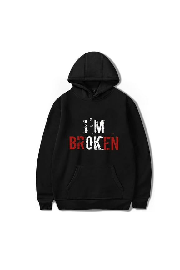 I am Broken Couple Valentine's Day Gift Unisex Hoodie Unisex Classic Sweatshirt Long Sleeve Pullover Stylish Streetwear.