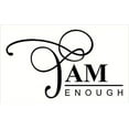 thumbnail image 1 of I am Enough Inspirational Affirmation Quote Vinyl Stickers Wall Decals, Black, 23x14-Inch, 1 of 4
