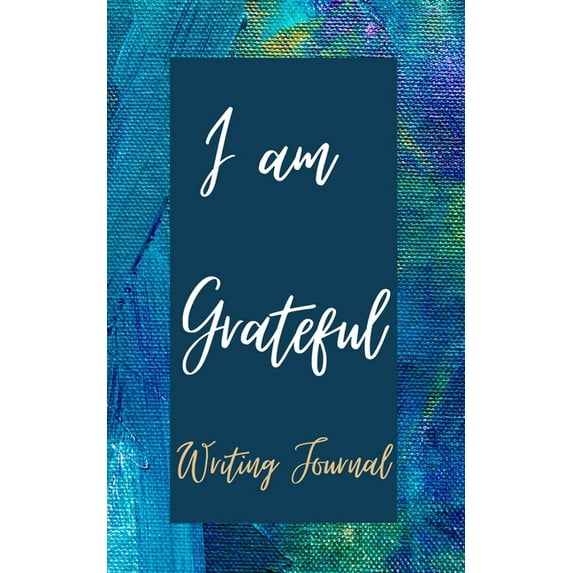 I am Grateful Writing Journal - Blue Purple Watercolor - Floral Color Interior And Sections To Write People And Places, (Paperback)
