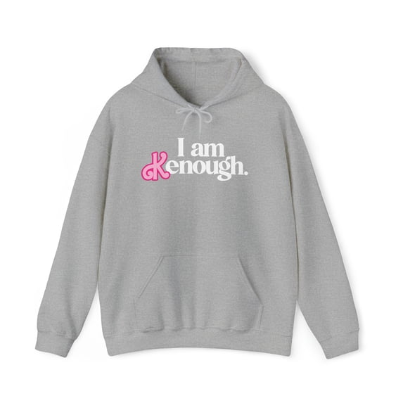 I am K enough, Funny Ken, Boyfriend, Unisex Heavy Blend™ Hooded Sweatshirt