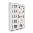 thumbnail image 1 of I am Loved Family Kids Word Pink Design Super Oversized Stretched Canvas Wall Art by Daphne Polselli, 1 of 6