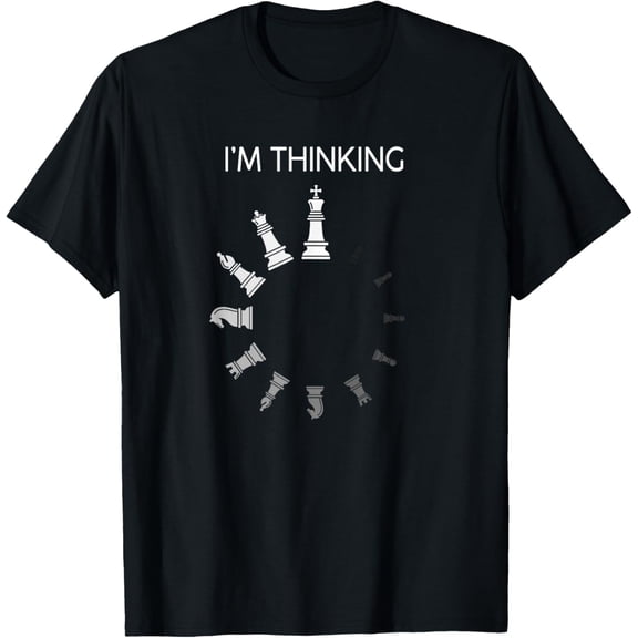 I am Thinking Chess Pieces I'm Thinking Chess Player Lover Mens T-Shirt
