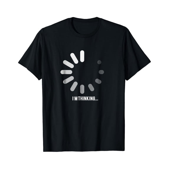 I am Thinking - Loading Graphic Computer Icon T shirt - Walmart.com