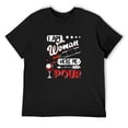 thumbnail image 1 of I am Woman Hear Me Pour Wine Lovers T-Shirt Black, 1 of 5