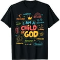 thumbnail image 1 of I am a Child of God Christian Retro Jesus Faith Design Gifts Unisex T-Shirt for Men Women Kids, 1 of 5