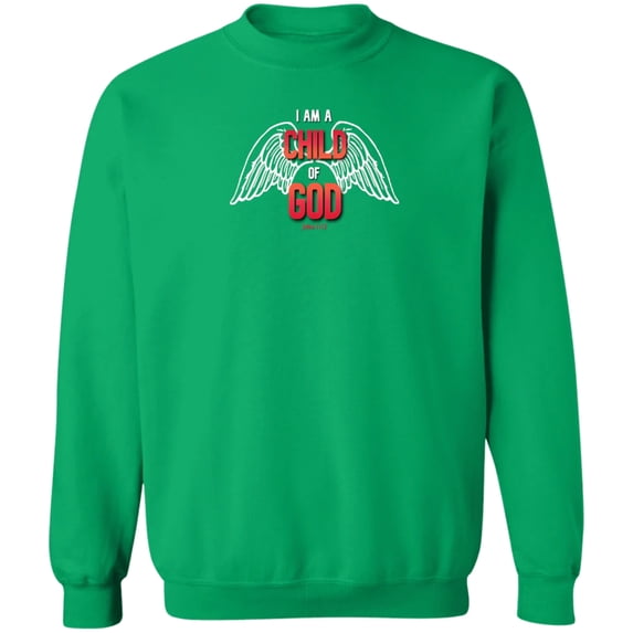 I am a Child of God Men Crewneck Pullover Sweatshirt