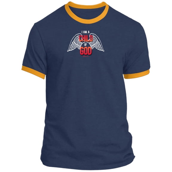 I am a Child of God Men Ringer Tee