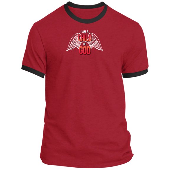 I am a Child of God Men Ringer Tee
