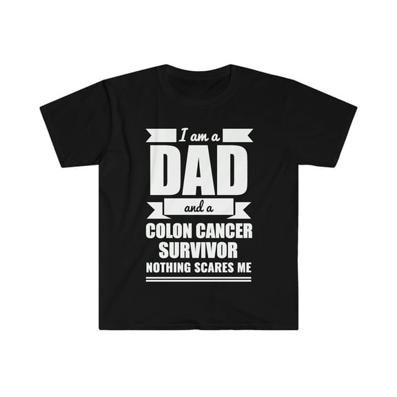 I am a Dad Colon Cancer Survivor Unisex T-shirt S-3XL  Father's Day