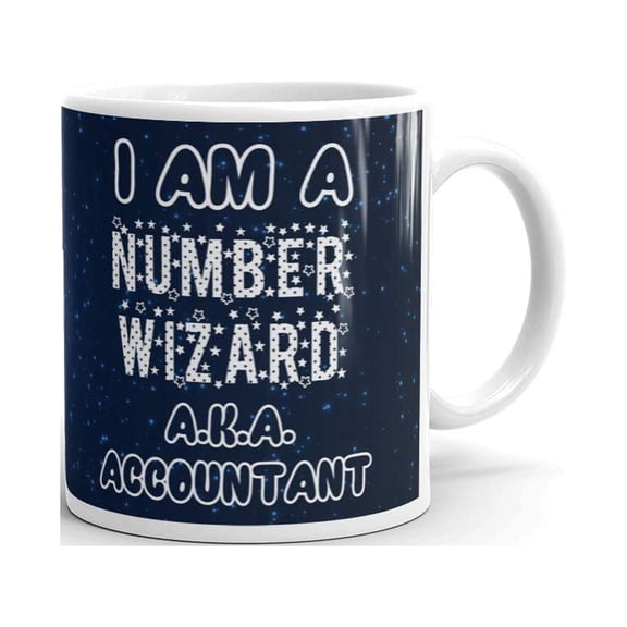 I am a Number Wizard A.K.A. Accountant Funny Coffee Tea Ceramic Mug Office Work Cup Gift 11 oz