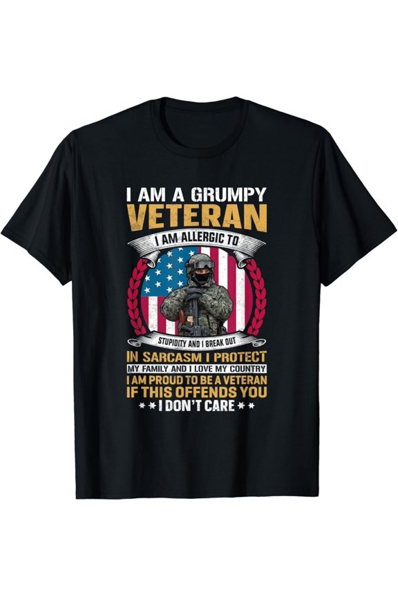 I am a grumpy Classic Cotton Tee Graphic T-Shirt