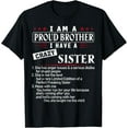 thumbnail image 1 of I am a proud Brother I have a crazy sister funny brother T-Shirt, 1 of 4