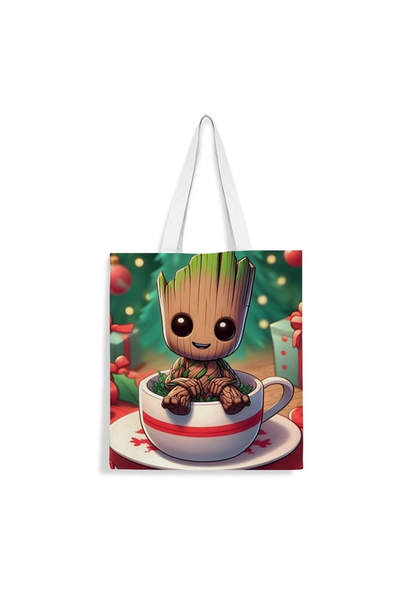 I am groot handbag 13.815.8 inches made of canvas material durable and stylish showcasing personal style