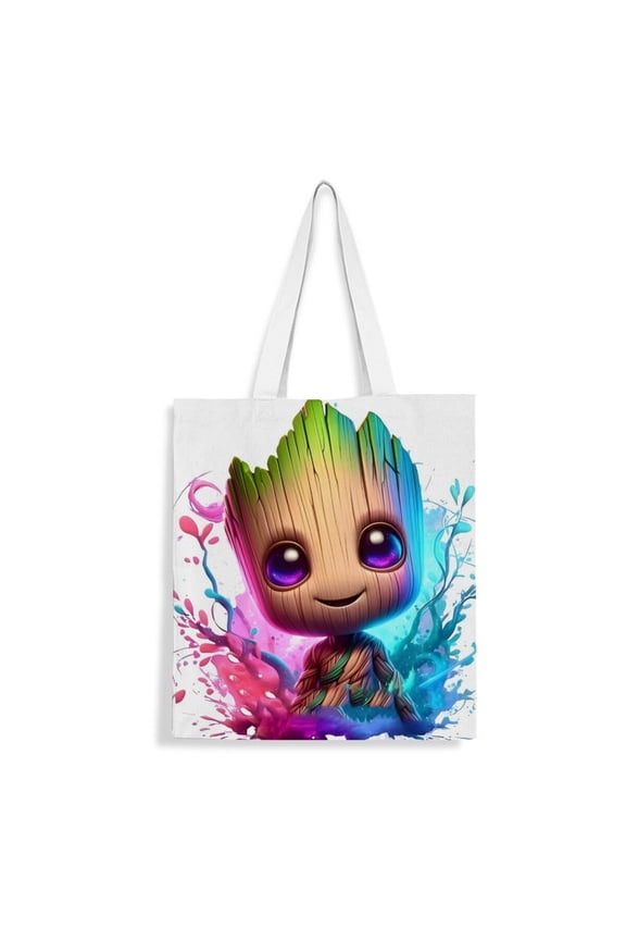 I am groot handbag 13.815.8 inches made of canvas material durable and stylish showcasing personal style