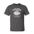 thumbnail image 1 of I am into Fitness Whole Pizza In My Mouth Humor Graphic Tees Men Novelty Funny Sarcastic T Shirt, 1 of 1