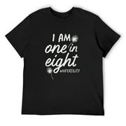 I am one in eight infertility shirt women IVF IUI shirt gift Black