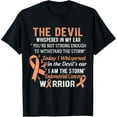 thumbnail image 1 of I am the Storm Endometrial Cancer Warrior T-Shirt, 1 of 3