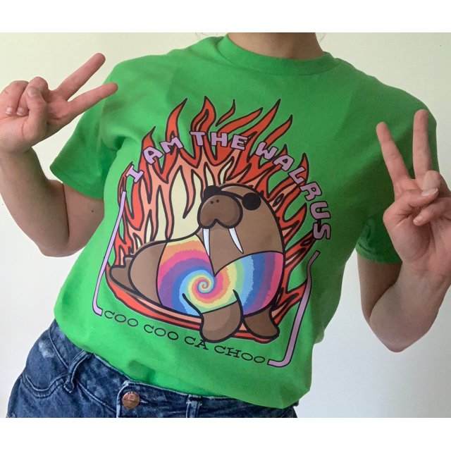 I am the Walrus Coo Coo Ca Choo T Shirt / Cute Funny Hippie Come