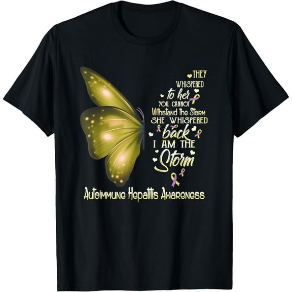 I am the storm Autoimmune Hepatitis Awareness Butterfly T-Shirt