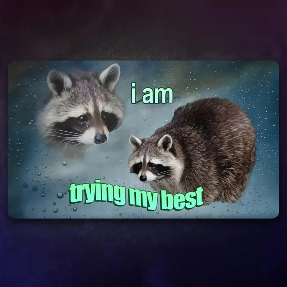 I am trying my best Playmat, , MTG, TCG Desk Mat Games Mousepad Deskmat
