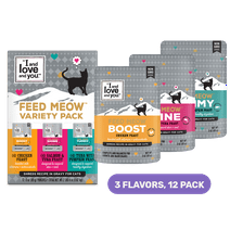 "I and love and you" Feed Meow Variety Pack Shine/Boost/Tummy Cat  Wet Food