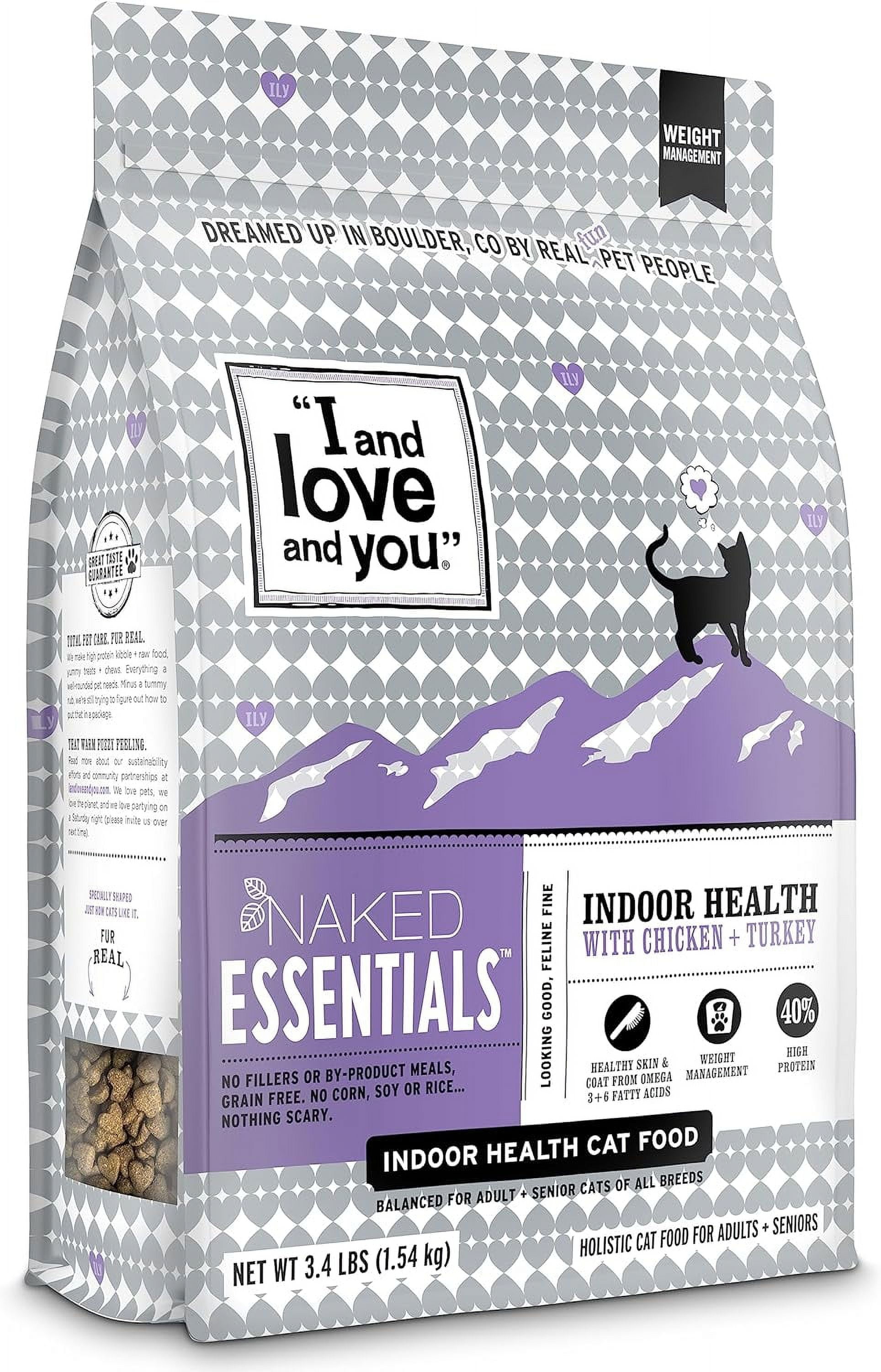 Naked Essentials Dry Cat Food Chicken + Turkey For Indoor Health