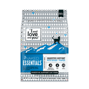 "I and love and you" Naked Essentials Dry Cat Food, Digestive Support Chicken and Pumpkin Recipe, Grain Free, Real Meat, No Fillers, 3.4 lb Bag