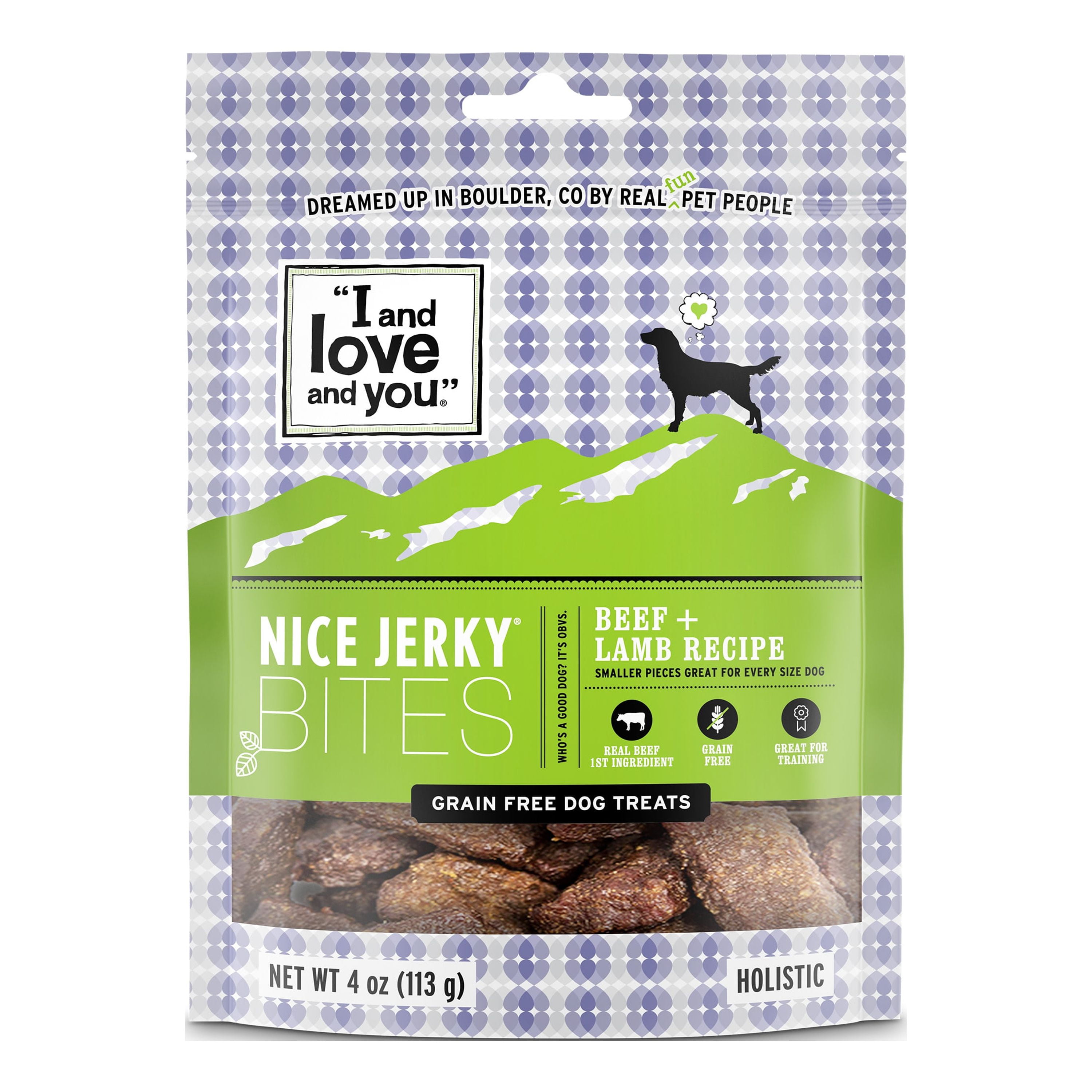 I And Love And You Nice Jerky Grain Free Beef & Lamb Dog Treats I And Love And You Nice Jerky Grain Free Beef & Lamb Dog Treats