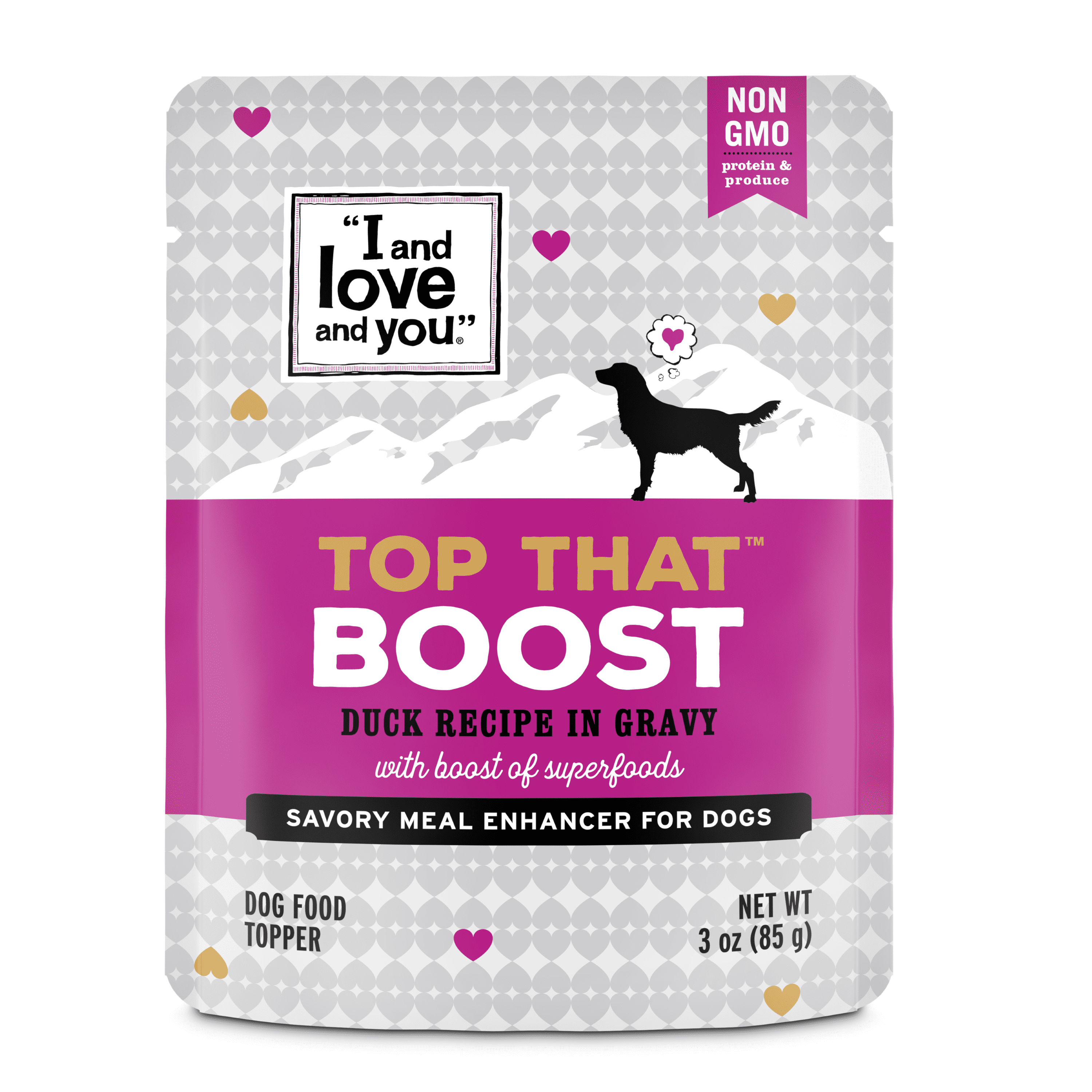 "I and love and you" Top That Boost Dog Food Topper, 12 pack
