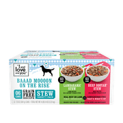 "I and love and you" Variety Pack Canned Wet Dog Food, Beef and Lamb Recipes, Grain Free, Real Meat, No Fillers. 13 oz Cans, Pack of 6 Cans