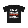 thumbnail image 1 of I bake because punching people is frowned upon Baker Unisex T-shirt S-3XL, 1 of 2
