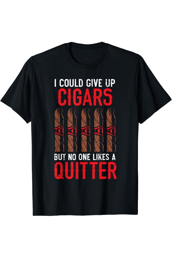 I can quit cigars tobacco smokers Cigar T-shirts Men's T-shirts Logo T-shirts Ladies