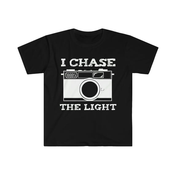 I chase the light Photography Photographer Unisex T-shirt S-3XL