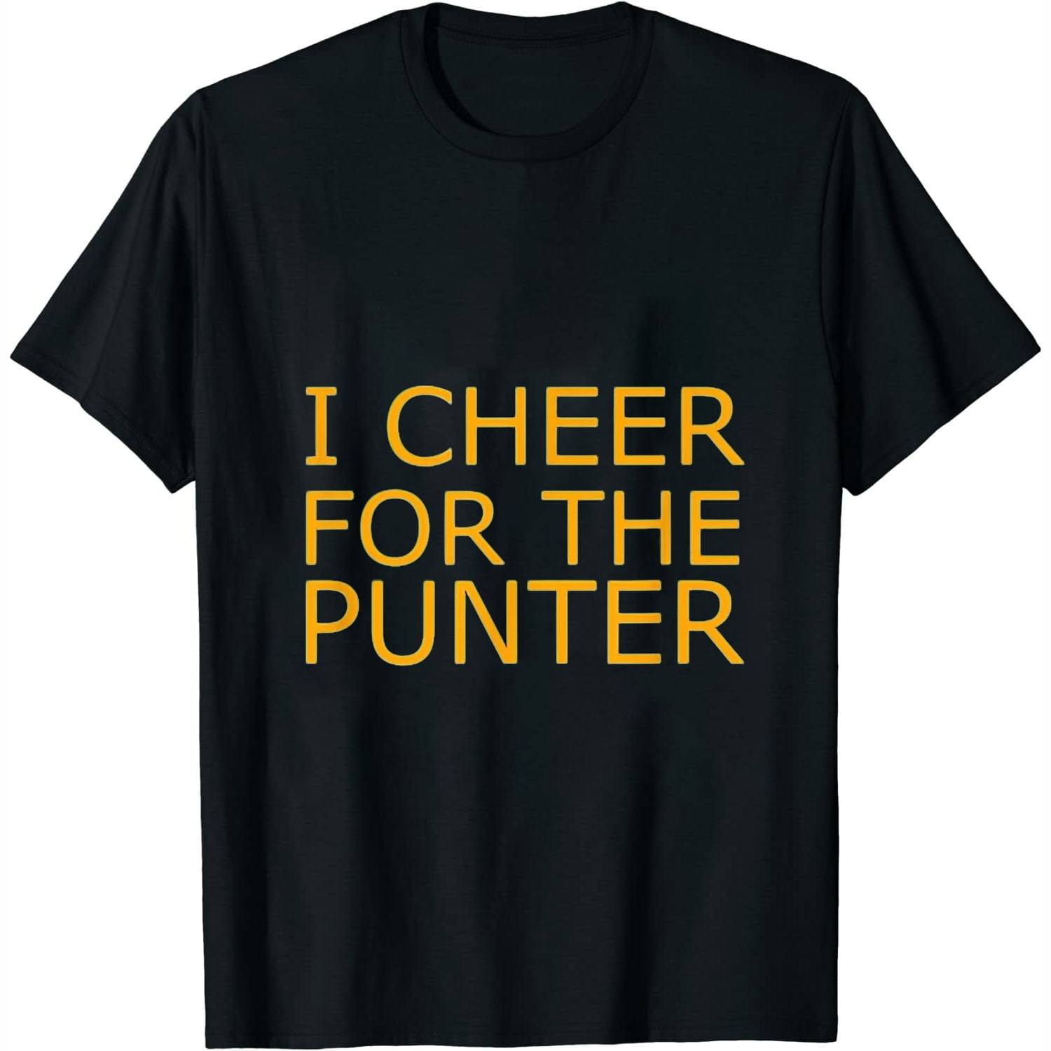 I cheer For The Punter Womens T-Shirt Black Medium - Walmart.com