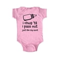 thumbnail image 1 of I chug 'til I pass out just like my aunt - wallsparks cute & funny Brand - baby one piece bodysuit - Great baby shower gift!, 1 of 3