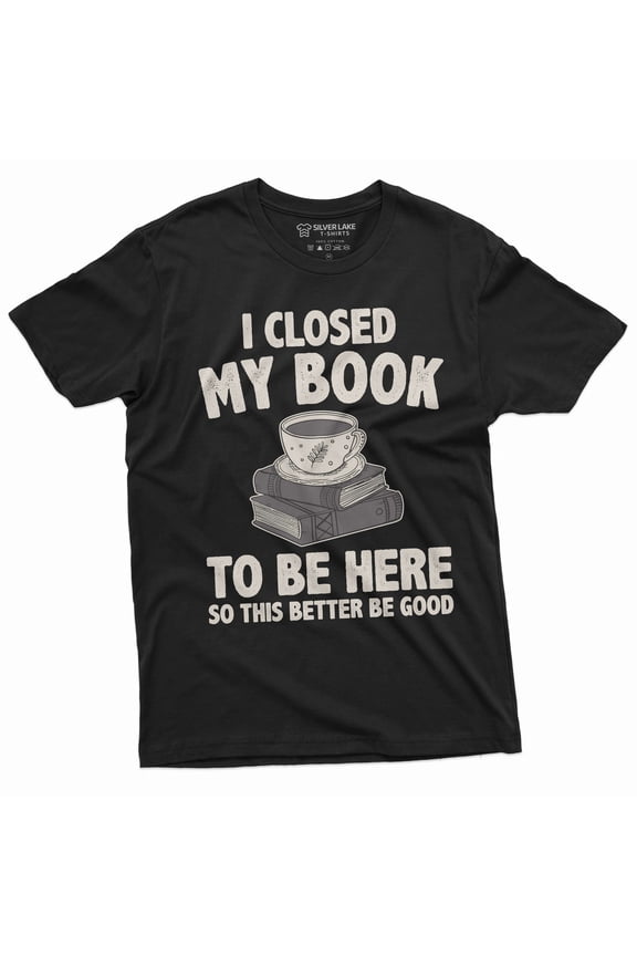 I closed my book T-shirt funny book reading gift tee shirt back to school librarian library shirt
