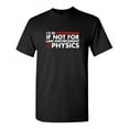 thumbnail image 1 of I'd Be Unstoppable If Not For Law Enforcement & Physics Sarcastic Humor Graphic Novelty Funny Tall T Shirt, 1 of 1