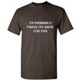 thumbnail image 1 of I'd Probably pause My Game for You Novelty Graphic Tees Men Christmas Gift Funny Sarcastic T Shirt, 1 of 5