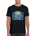 thumbnail image 1 of I'd Rather Be At Hampton Beach NH Summer Vacation Coastal Graphic T-Shirt, for men & women, up to size 5XL, 1 of 3