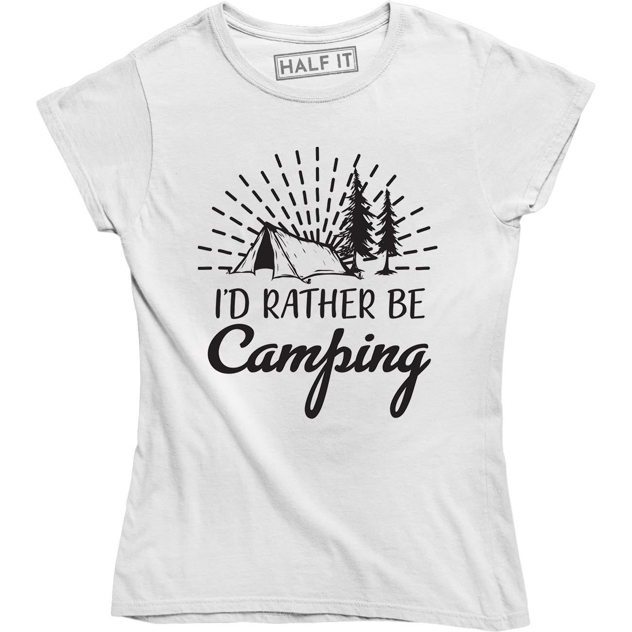 I'd Rather Be Camping Tee Camper Mountain Camping Shirt I'd Rather Be Camping Tee Camper Mountain Camping Shirt