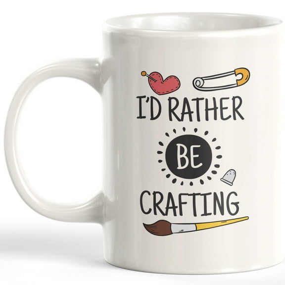 I'd Rather Be Crafting 11oz Coffee Mug